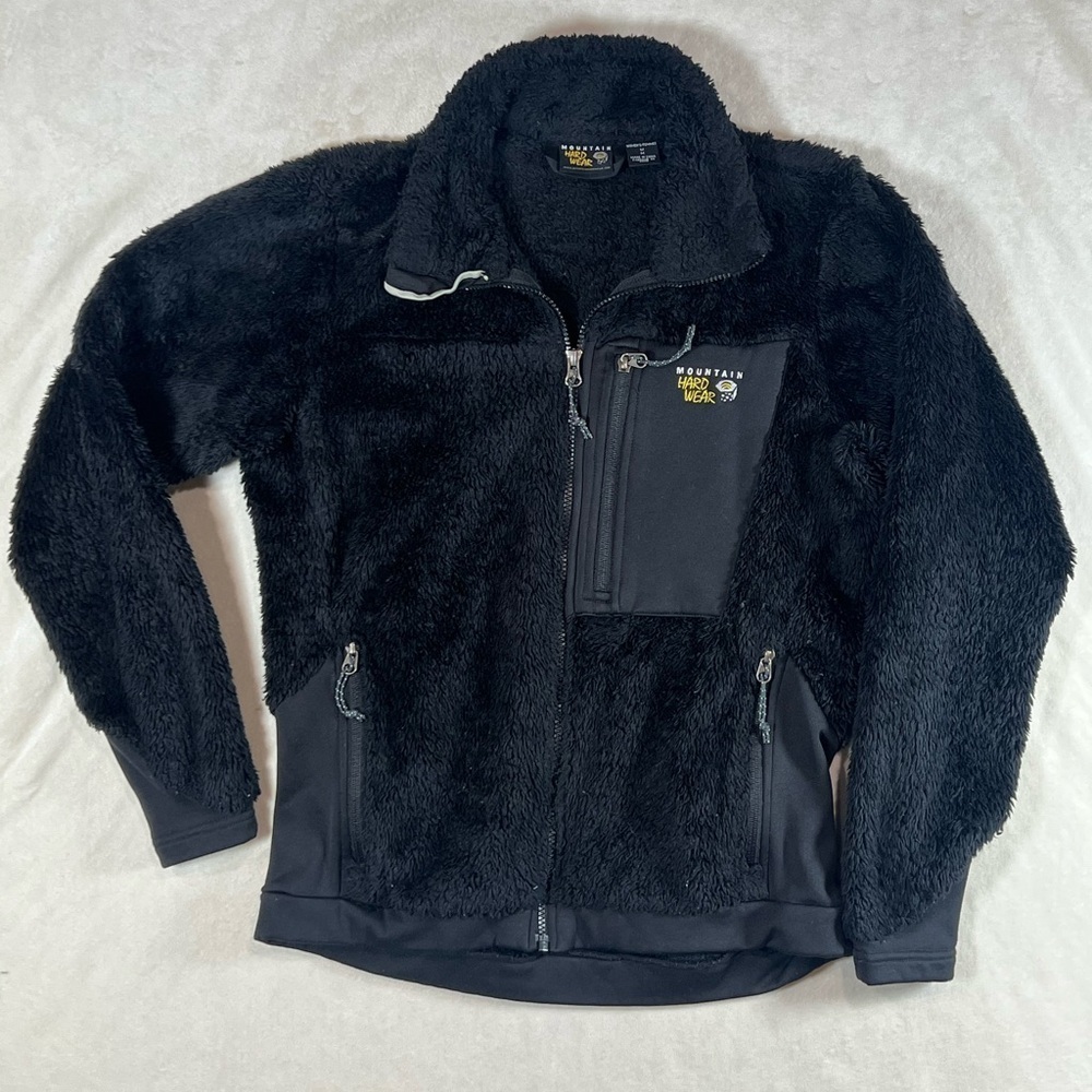 Mountain Hardwear Women’s Medium Black Retro Pile Synchilla Full Zip Coat Jacket